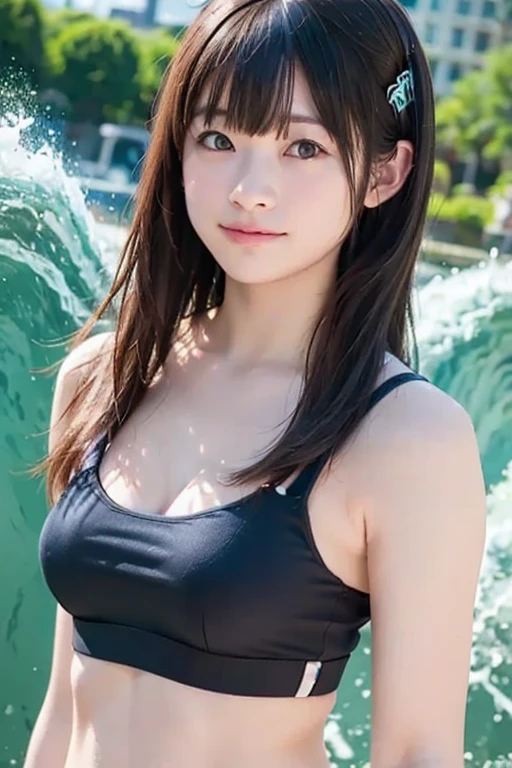 Best image quality (8k, High resolution, masterpiece: 1.2), Very detailed, Random Hairstyles, 2 woman, 

Extraordinary beautiful girl、Cute and beautiful face details、(Dealing with the Children_v1:0.008)、


score_9, score_8_upper, score_7_upper, 

situation: A brown bear trying to catch a fish in the shallow waters of a stream。Raise your front legs、While smashing through the water、Staring at the water with a serious expression。
landscape: In the forest where a clear stream flows、Colorful flowers bloom all around、Sometimes the wind blows々The leaves of the。
Camera angle: From a low position、Photographed to emphasize the water surface and the movement of the brown bear。A close-up shot showing the bear&#39;s serious expression.。


,Active stop temporarily ,
On her side、The thunder danced。
Focus on the upper waist


, Random cute poses ,Big eyes ,Puffy eyes ,  Heart pupil, blush  , Big shy smile , salute

　
