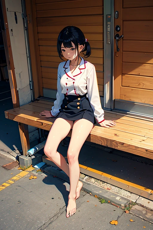 soaking wet、Bra is transparent、sweaty、wet hair、wet hair、dripping water、soaked、in the rain、Underwear is transparent、school shoe closet、I can see your panties、blush、An 18-year-old young woman with long purple hair wearing a sailor suit is sitting in the classroom (school 1.5 people in the background) (serious expression, cold 1.5) (highest quality: 1.1) (masterpiece: 1.3) with an unparalleled masterpiece, surreal 8k, perfect artwork, Super detailed, highest quality, masterpiece 4K wallpaper aesthetics, masterpiece, Award-winning works, entrance、 , cinematic lighting