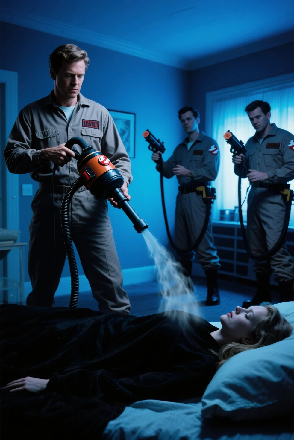 scared and desperate scientist pregnant with alien babies monsters moving inside her wanting to come out while the scientist is in a scientific laboratory trying to get rid of this situation asking for help 