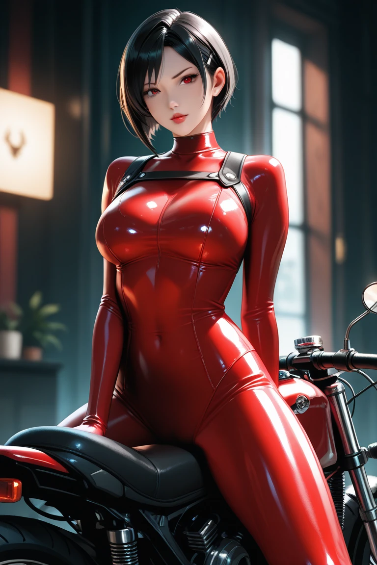 (masterpiece, Highest quality, In 8K, Very detailed, High resolution, Realistic:1.2), (Accurate Team Rocket uniforms drawn in latex material:1.3), (smilingly, Narrow-eyed Japanese face:1.2), (Blue Hair, Hairstyle is bowl cut,Worried brow:1.2), (Cowboy Shot, Shooting from below:1.3), (20 year old Japanese woman:1.2), (Shorten your skirt:1.3), (Black patent leather gloves, Black patent leather long boots:1.2), (Upper body is thin:1.4), (flattening the chest, Enhance the nipples:1.2), (Thicken your thighs:1.3), (Small waist, Wriggle your hips:1.2), (Panty shot, Black latex panties:1.3)