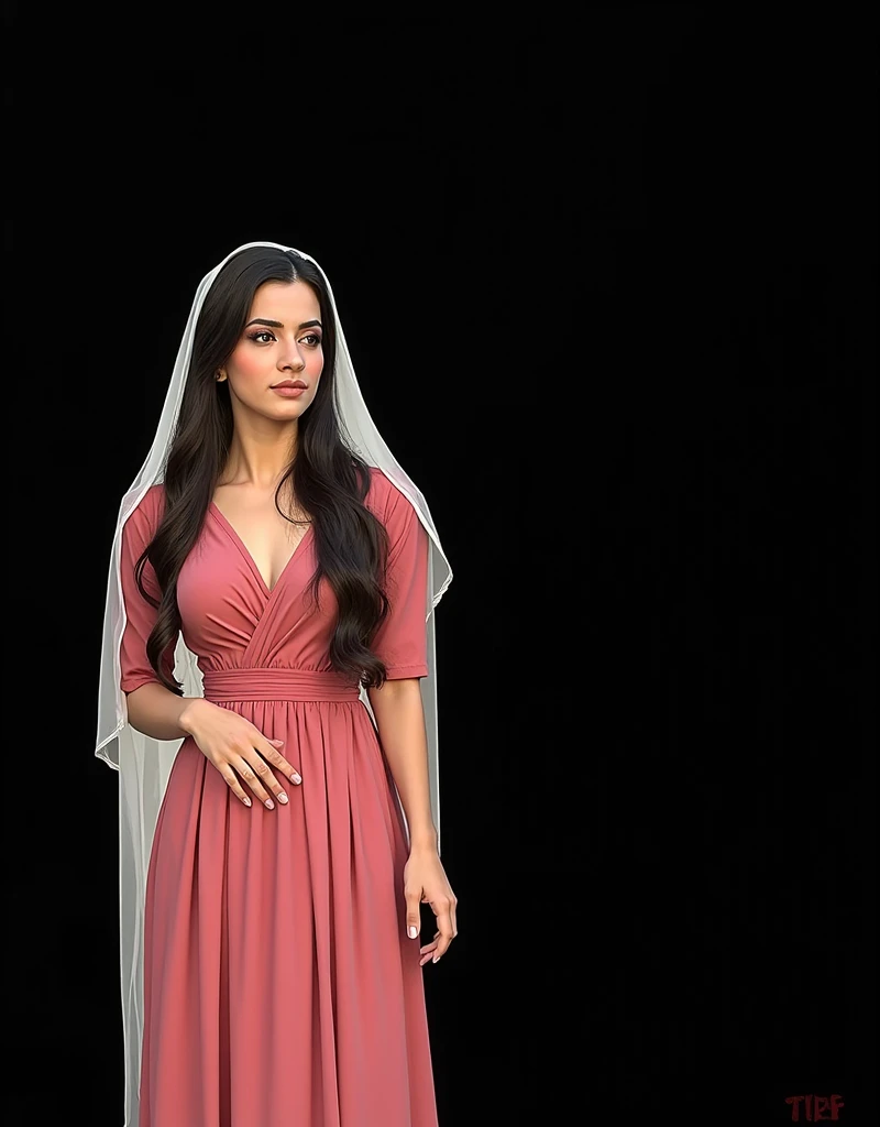 nun, photorealistic painting ((full body)) portrait of ((stunningly attractive)) (((ethnicity))) female in church, ((perfect feminine face)), ((beautiful breasts)), (+long wavy hair), intricate, 8k, highly detailed, volumetric lighting, digital painting, intense, sharp focus