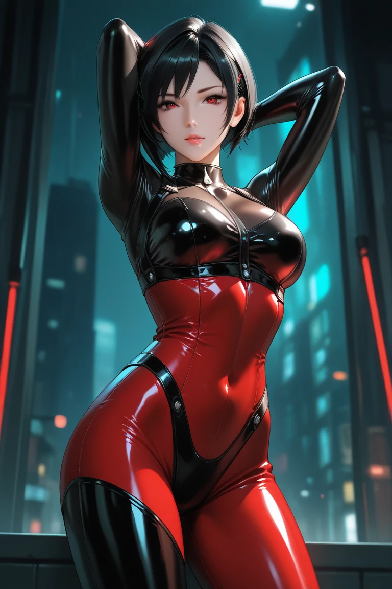 1 beautiful korean lady in a sexy leotard and sexy leggings,solo,legging chain, holding hiny, with a smile, skewering many sausages with metal sticks and drenched with white cream, front view, fullbody, ((Best quality)), ((Masterpiece)), ((Realistic)),UHD,rich background, film shooting, depth of field, Super visual, touch of supernatural horror, insanely terrifying masterpiece,Pink cave, flowing white sticky lotion, flowing down in strands,,body glow,Glowing Line,fluorescence,Glow Example,Tracking example,flash, Backlight,translucent,light particles,Strange schizophrenic imagery fills the room, showing an eerie blood-red starry sky pattern and the walls are liquid