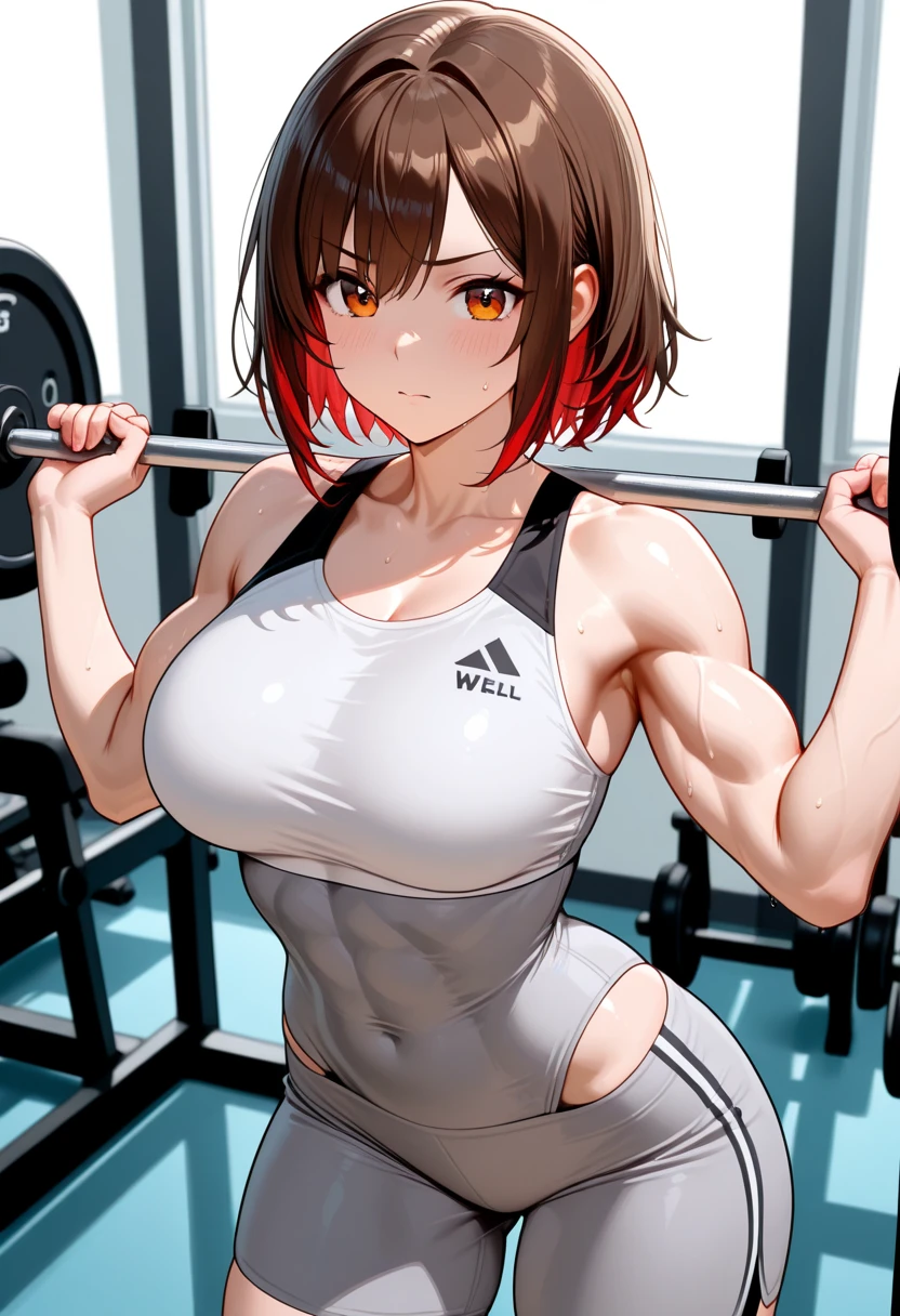 Nobara, naked, gym girl