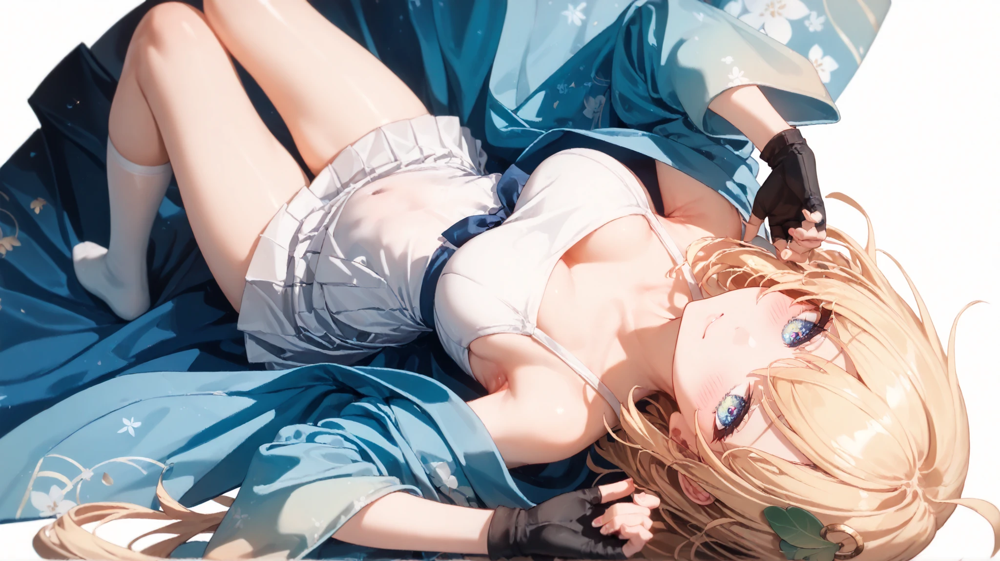 masterpiece, highest quality, ,highest quality, High resolution, highly detailed face,、official、Ocean、Micro bikini on the edge、NSFW、full body shot