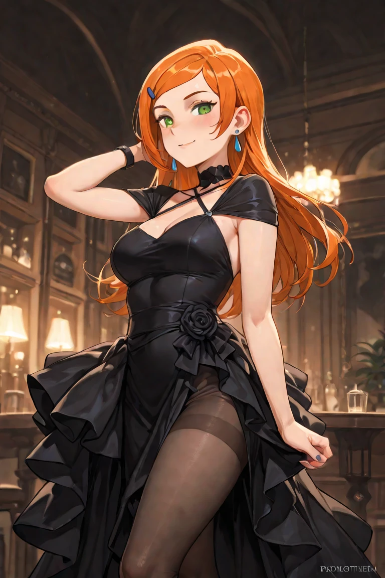 A girl,Long hair, bangs, Orange hair, Hair between the eyes, s eyes:(1.5), (Medium breasts:1.2),
rest clavicle, Wedding dress,Veil,wedding,Black dress,Flowers,The skirt is broken,Black socks,Black knee socks,Black gloves,boots,Cleavage,,
Looking at the audience, whole body,Smile Indoors, church,permanent,permanent,Smile,With one eye closed,
rest (masterpiece:1.2), best quality, high resolution, 8k wallpaper, (illustration:0.8), (Beautiful and delicate eyes:1.6), Extremely detailed face, Perfect lighting, Extremely detailed CG, (Perfect hands, Perfect anatomical structure),