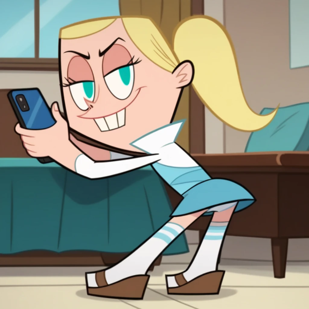 1girl, sexy  11yearold blonde slut is wearing a micro bikini and is standing next to a creepy old man who is taking photos of her ass with his phone. 1 old man in frame. old man fucking girl's ass.
