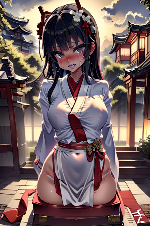 4K,High resolution, (Highly detailed CG,8k,wallpaper)、One five-year-old ,((Young Girl)),((Lori)),(Delicate and slim body),(low length),(Clean detailed eyes,smile),(Beautiful and large breasts),(nsfw,(naked),(naked),Beautiful and trimmed pussy,((standing,Looking up from below))),(Black Hair,Pink inner color hair)