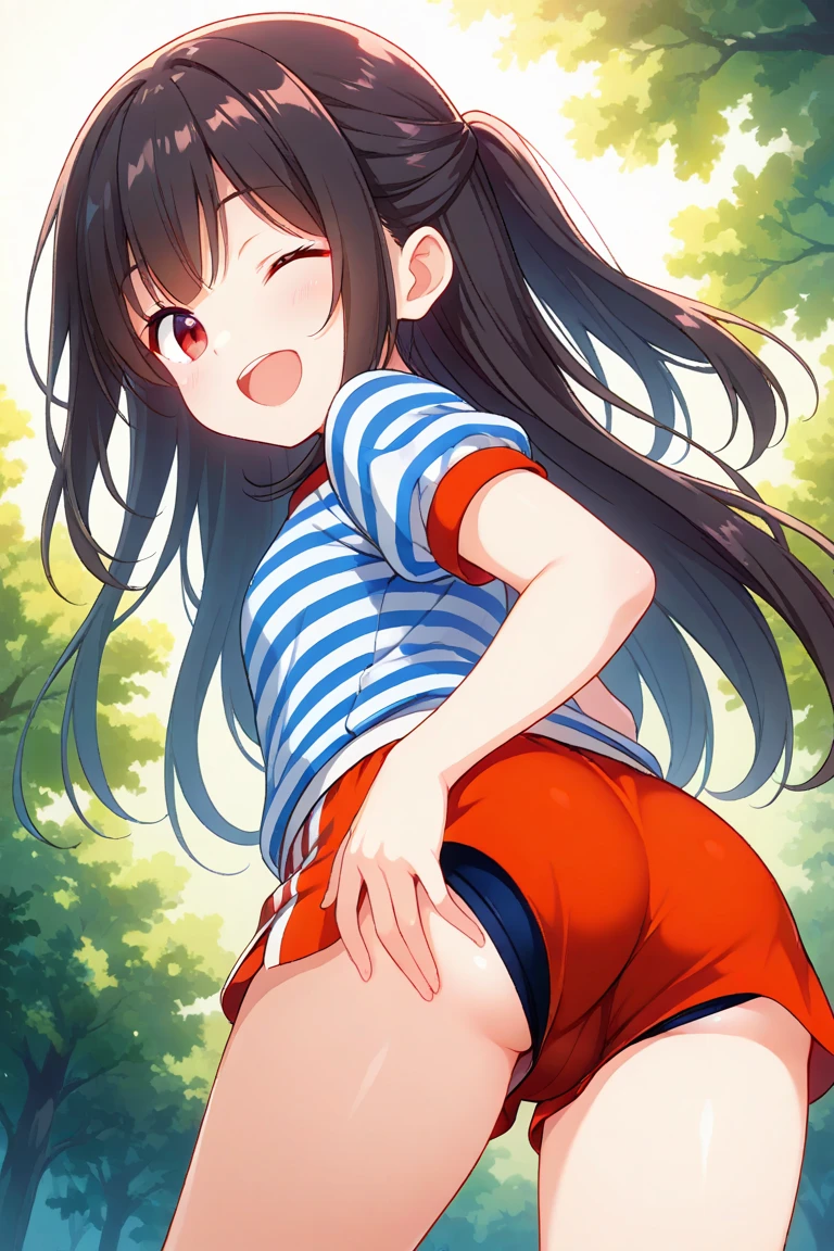 [GENERATED BY 7th anime XL-Pony A:100]
(score_9,score_8_up,score_7_up,score_6_up),masterpiece,best quality, source anime,

rating_explicit,
ukkripony,
1girl, kneeling, from below, cowboy shot, smile,
half-closed eyes, spread pussy, pussy, wet, pussy juice

BREAK girl, 18 yo, (loli:1.3), (large breasts:1.3), (black hair:1.2), (medium long hair:1.2), (hair between eyes:0.5), (straight hair:1.3), grey eyes, (tareme:1.3)

BREAK school swimsuit, (one-piece swimsuit with zipper on crotch:1.3), (zipper pull tab on crotch:1.1), (unzipped:1.3),
BREAK sea, beach,