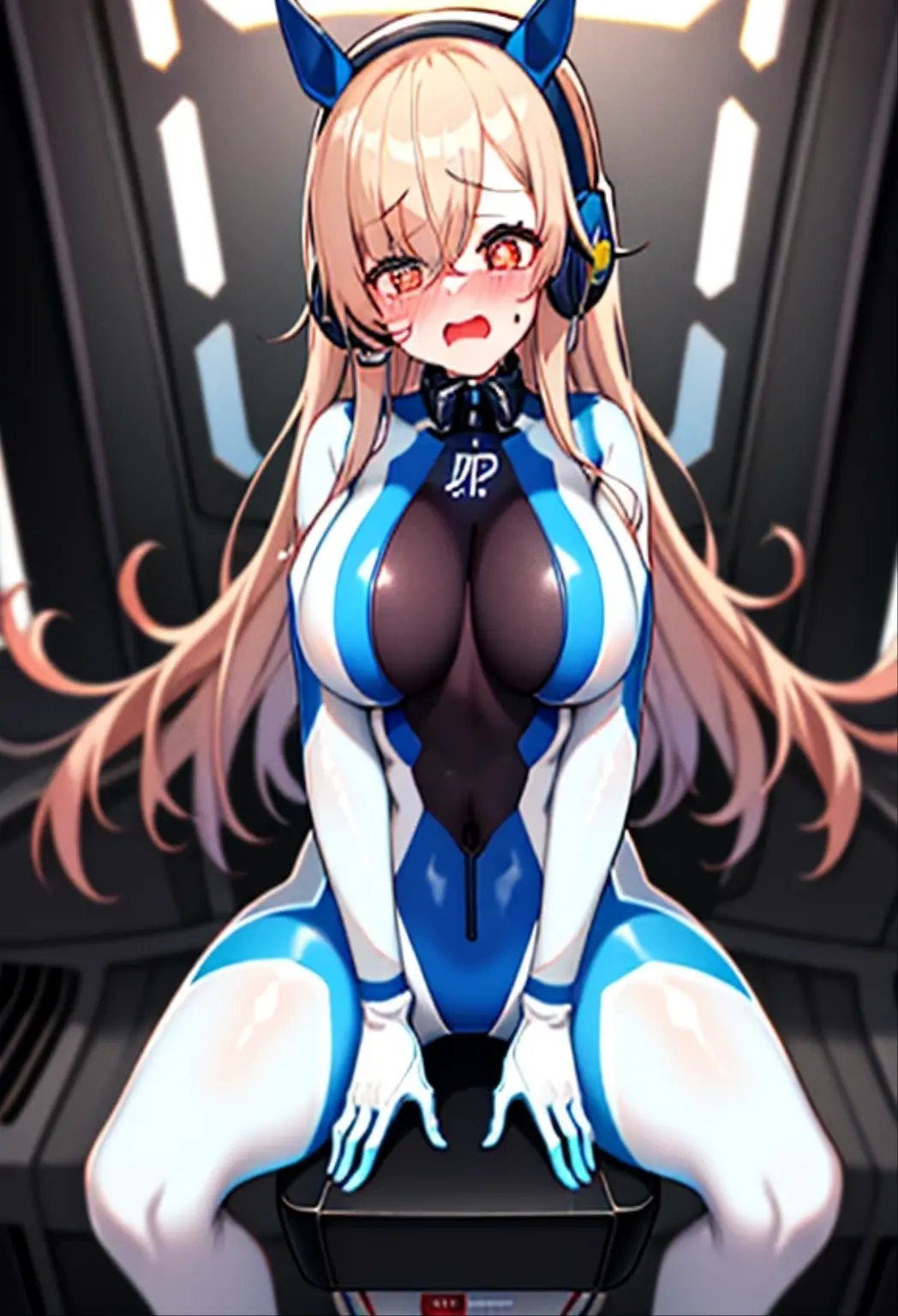 1girl,Robot,gigantic breasts,pov