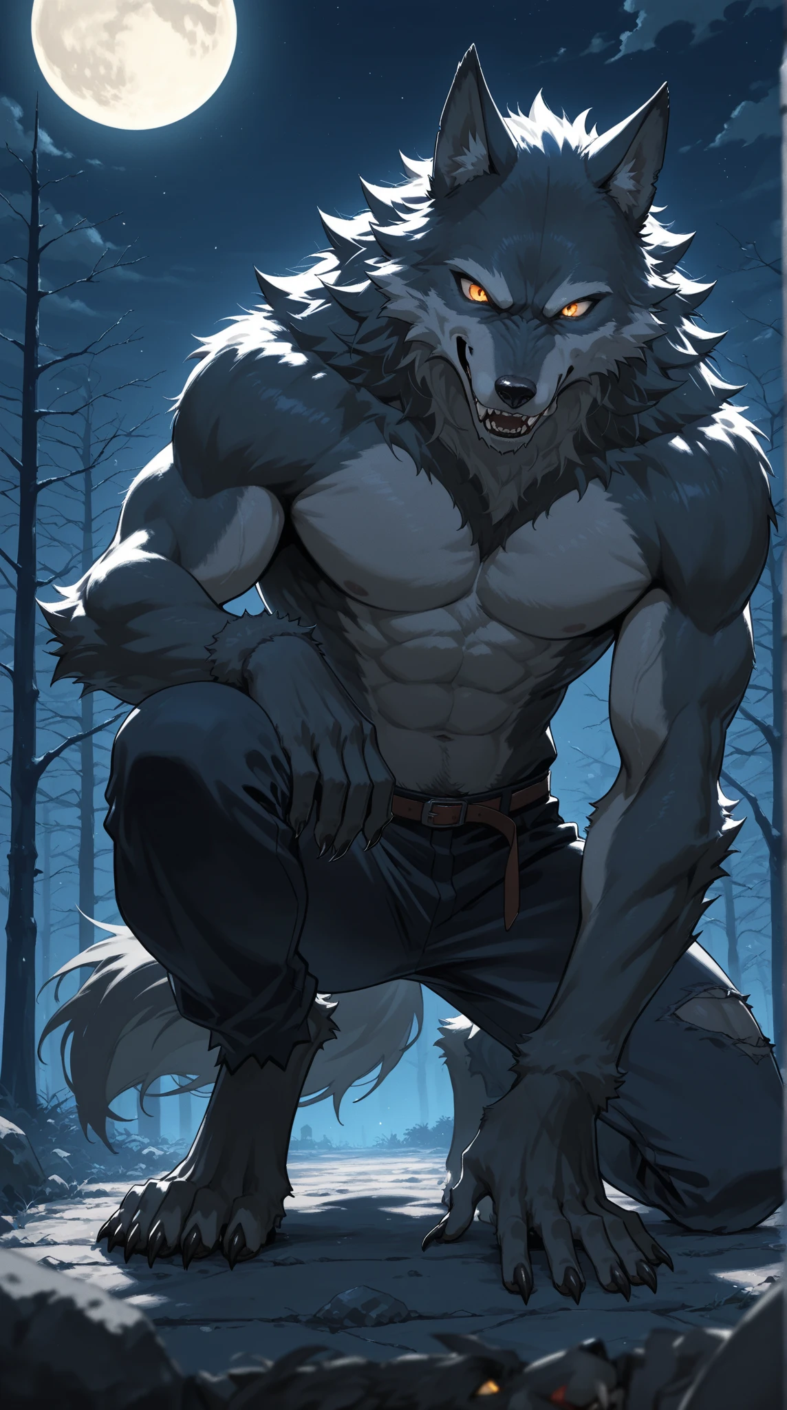 ((best quality)), ((masterpiece)), (detailed), Male,male body,muscle,muscular,shirtless ,top less,8k,add_detail,best quality,sharp focus,masterpiecedetail eyes,extreme detail,super detail,vibrant colors,cinematic,high quality,4k,white skin,hand some ,fit,abs,six pack,Big muscle, pose,HD nipples, beautiful eyes,short hair,perfect body,strong body
,Long body ,strong arm ,strong body,strong legs,strong chest,white peoples, white skin,show off muscles ,cute guy,v shape,perfect body,close up body ,werewolves,in the dark woods,full moon ,black jeans,glowing yellow eyes, night time,angry face ,hunting,black hair body ,dark forest,insane eyes, ferocious,black wolf,alpha male ,shattered jeans ,out of control ,midnight ,pack of wolves ,wolf tail ,attacking ,werewolves transforming ,short hair ,American men ,frightening beasts,go wild,insane beasts ,look straight ,shattered clothes,glowing blue eyes ,blue eyes