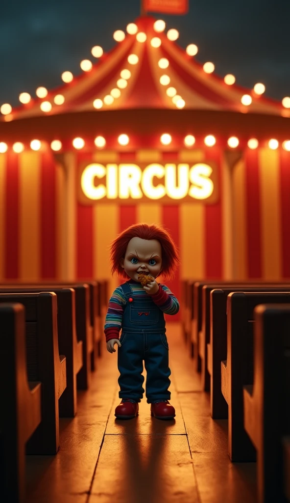 <lora:AnalogDistortion:0.8>, AnalogDistortion, analog, found footage, clown holding a red balloon