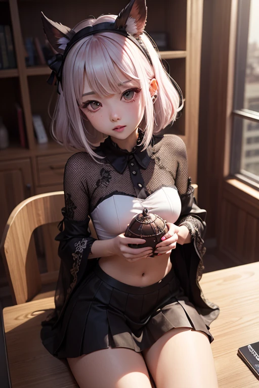 NSFW,((highest quality, 8k, masterpiece :1.3)), 1 girl, pretty woman with thin abs :1.3, (medium short hair, huge breasts :1.2), pajamas:1.1, super detailed face, fine eyes,