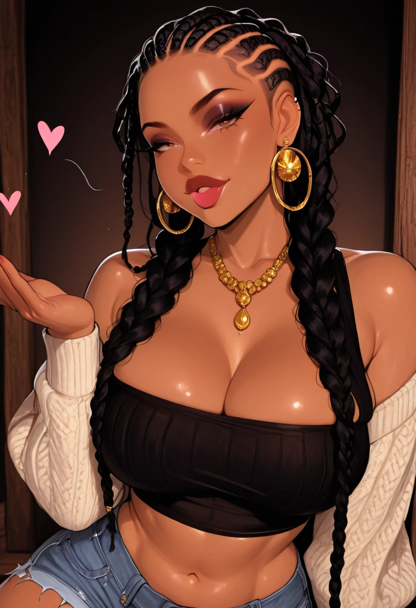 uma mulher com longos cabelos cacheados e uma blusa preta posando para uma foto, Mulher de 30 anos de Cuba, looks like fabiula nascimento, Marischa Becker, ela tem pele morena oliva, amante domme africana, mother of the month, angelawhite, taken at the beginning of 2020, amera africana al taweel