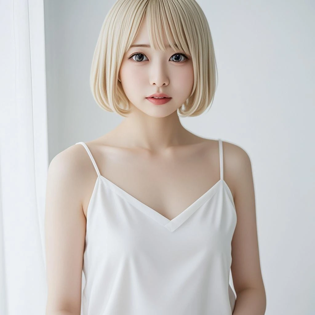 1girl ,masterpiece,realistic,32k,extremely detailed CG 8k wallpaper, best quality ,full body,(white hair:1.8), pink eyes,<lora:Inky7un-000003:1>