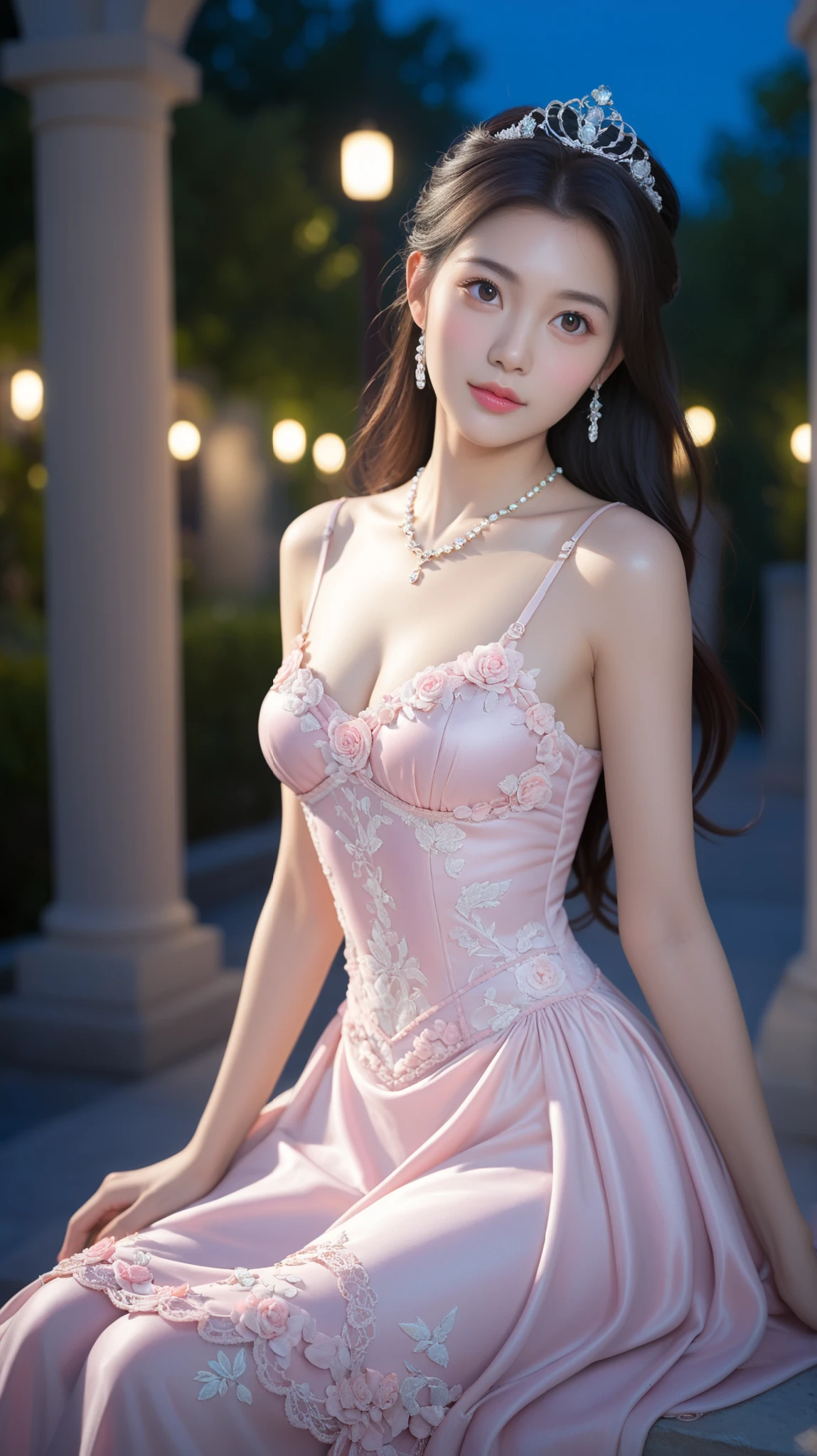 1girl
reine（Quality Improvement：1.4），1 girl, Full breasts，Visible cleavage，Sexy long legs，The skirt is very short，She gently lifted her skirt with one hand,Surrounded by white Phalaenopsis orchids，Lilac dendrobium、White Lily, Flying petals，（Top quality leather), Delicate face,Black Hair, Gradient hair, Body,（Body1.1）, He has a precious gem on his forehead..., brilliant student，Long eyelashes,Smile, Surrealism, Movie Lighting, Projection Insert, Surrealism, Ultra HD, masterpiece，lie，Keep dreaming，Open your legs slightly.，Tattoo，Fantasy Space，Luxurious space，Exquisite makeup，blush，Shy expression