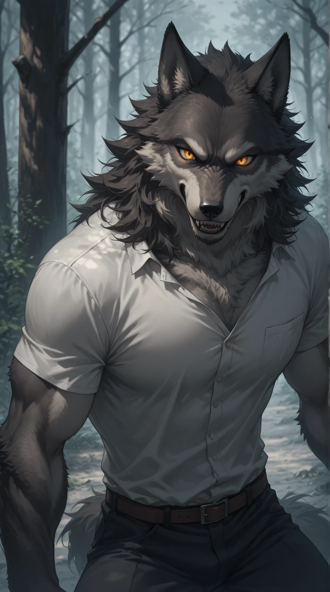 Put a beautiful young werewolf on the cover of the book, this werewolf is all strong and muscular and a human woman, white but a little chubby.
