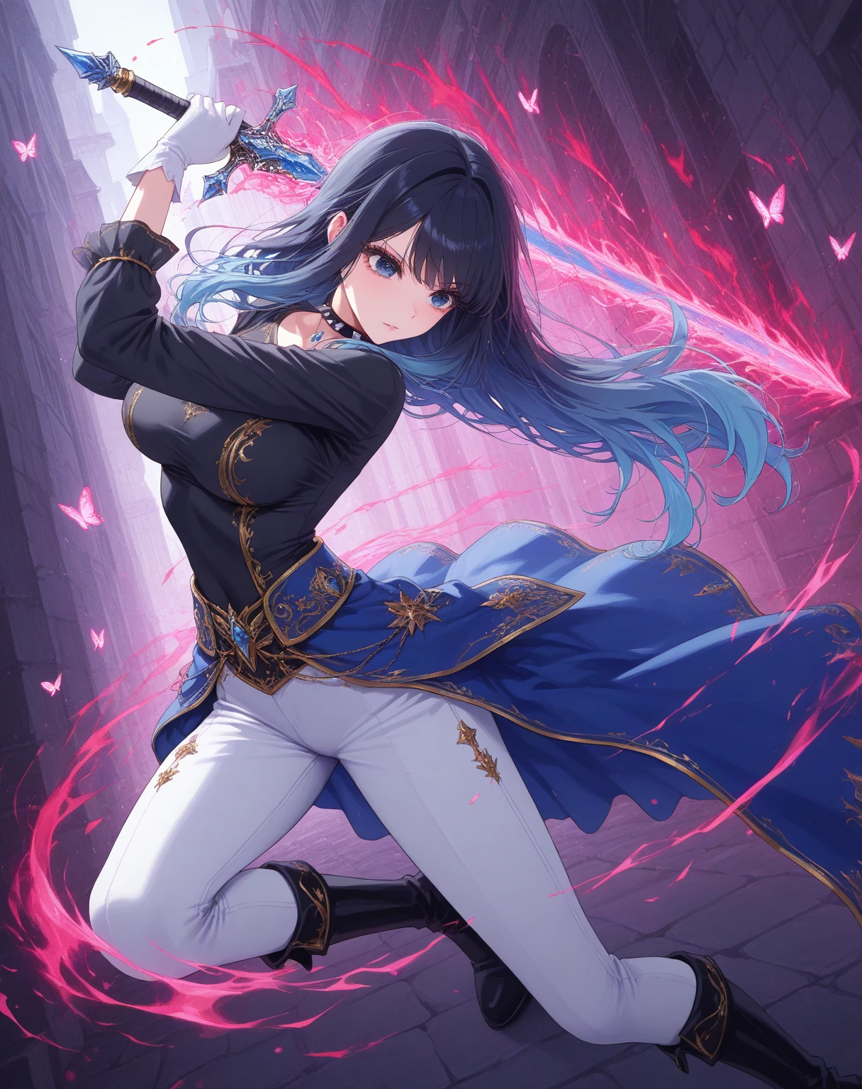 Kami Aya Reika,Holding a sword,4K Ultra Clear