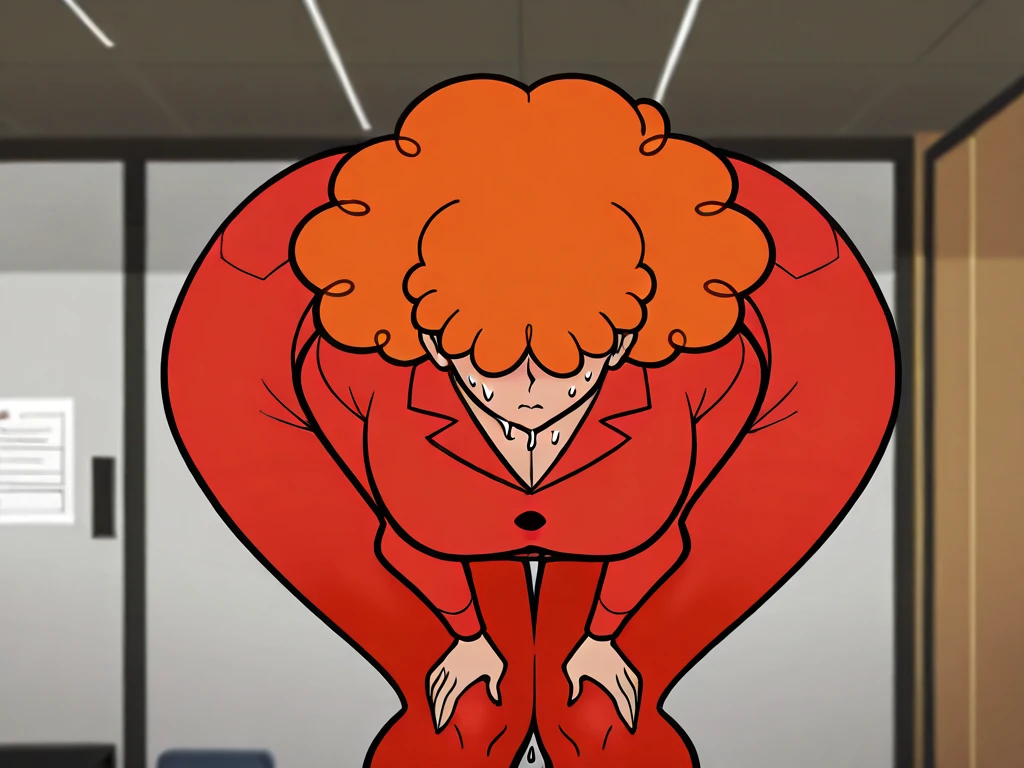 Red hair, 1 Girl, Glasses, Long hair, Red Eyes, Solitary, Black over-the-knee stockings, Umbilical cord, Looking at the audience，No students, Japanese cartoons screencap, Japanese cartoons coloring,src_Japanese cartoons,Naruto \(series\), Naruto shippuuden,Sailor Suit，（（blush，nervous，Vision，classroom，sit on the chair，））masterpiece， absurd ， （Intricate details）， （Colorful）， light， Extremely detailed CG unity 8k wallpaper ，1 Girl， solo，（shy，classroom，night，blush，nervous，Sweating，蕾丝dress， ），sweat，blush，blush1.5，Blush，Medium chest，（（dress，Black stockings，）），（dress，Lying in bed，Uncomfortable expression，Mouth open，spit）