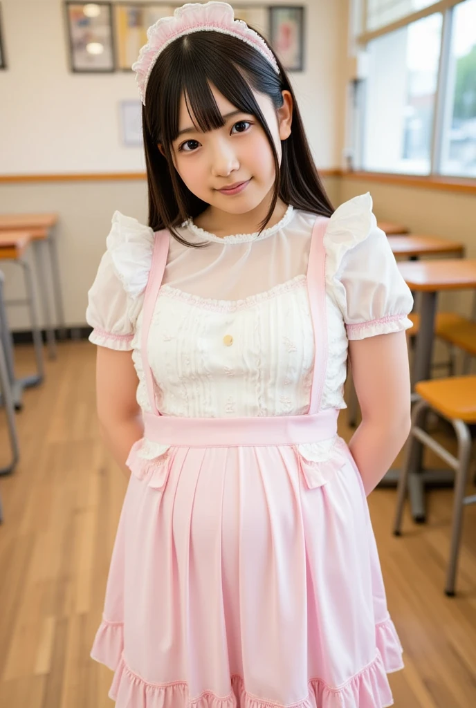 hight resolution、high-level image quality、in 8K、Real live-action、Raw photography、top-quality、​masterpiece、超A high resolution、Raw photo、ren、Beautiful fece、masutepiece、((???????????????))、For adults、charm of 、absurderes、((((Japan elementary school students))))、Japan Girl、((8years old))、((with round face))、((Tanuki face))、((Cute little face))、(((((embarassed expression)))))、de pele branca、((chubby figure))、Juvenile physique、小柄，Smaller ?????、kne、 thighs thighs thighs thighs、Anatomically accurate,独奏、fullllbody、Very nice、 ((Pubic area))、(Mansuji)、((maid clothes))、（Photorealsitic：1.37）、Photon mapping、Realistic、Radio City、Physically Based Rendering、depth of field rally background、a picture、(((a junior idol in Japan)))、Sparkling eyes、shiny lip、too bright natural light、The Bright Sun、Too bright sunlight、(((((8years old)))))、(((Pubic area)))、(Mansuji)、Alone,((Wearing a maid costume))、White ruffled headband、((Ruffled apron))、((a black choker))、Show off、Open your ????????? your ??????、Show off、Show off、(Inside a luxurious Western-style building)