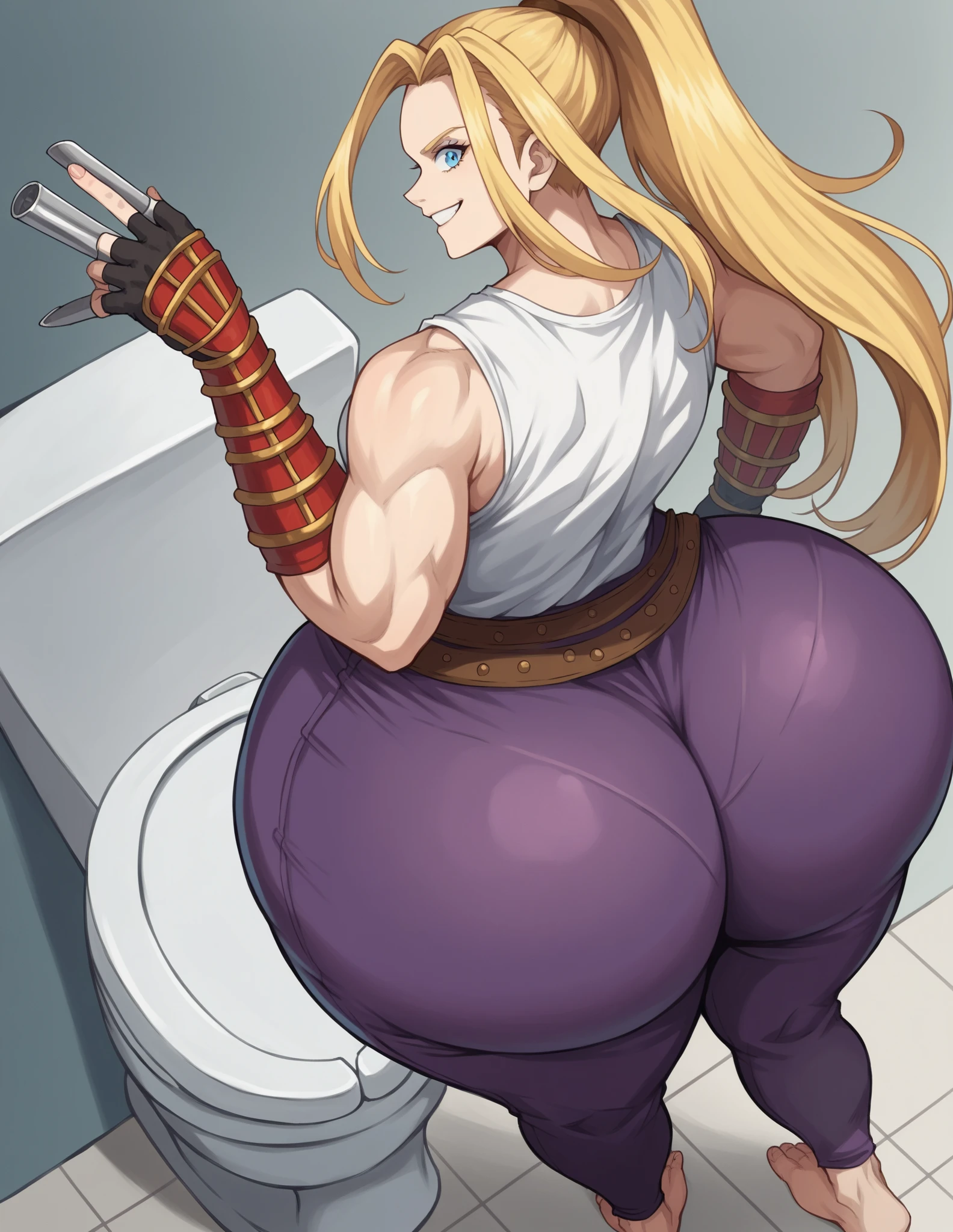 (huge thic:1.9) (large curvy:1.9)detalied eyes], score_9, score_8_up, score_7_up, score_6_up, score_5_up, score_4_up,huge breasts, 
shrug \(clothing\), , thick thighs, thighhighs,], ,    ,blue eyes,  detalied pupiles,  huge ass, (fat ass:1.9)bimbo  bid lips , large curvy,  huge breasts,  2d,asura style {{score_9, score_8_up, score_7_up, source_Cartoon, rating_explicit, very aesthetic,}} BREAK {{{(simple gym background:1.1) lovely mom, , covered nipples)}, perfect face, perfect hands}} BREAK {{}} huge breasts, huge ass, big ass, massive ,ass focus demon girl huge butt  (hyper curvy:1.5) (huge thic:1.5) (large curvy:1.5) 1girl, breasts, shorts, long hair,  large breasts, looking at viewer, navel, holding, brown eyes,  muscular, open mouth,  artist name, solo, standing, sleeveless shirt, watermark, clothes writing, crop top, sweat, (gigantic and massive tits:1.1), breasts, curvy milf, 1:2), closeup, titsnipples, sexy face, sexy lips zPDXLxxx, score_9, score_8_up, score_7_up, high quality, 1girl, 1boy, orc, green man, bold man, Jaina Proudmoore, 1girl, mature female, black makeup, ruined mascara, white hair, blonde hair, streaked hair, single braid, blue eyes, blue choker nude, light muscles, wide hips, ((((enormous round ass)))), flushed cheeks, sexy, (((((huge cock))))), woman kneeling, man laying, ass up, tavern, (eyes wide, mouth open in pleasure, doggystyle), anal, (((mature MILF, mature body, 45 yo))), front perspective, messy bedroom, clothes all over bed