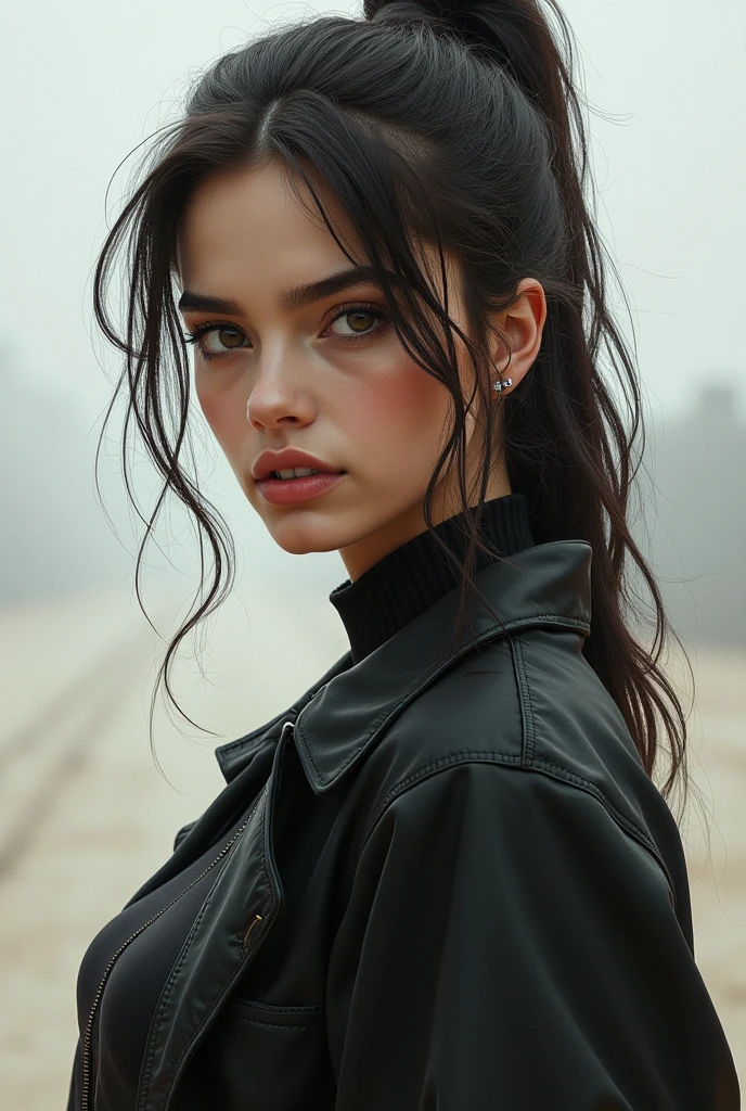 (((Ultra-HD-quality-details, real-photo-realistic, ideal))), (morbid light:1.2), (dynamic angle), raw photo, (1 cute fashion girl), young, cute, very slim, skinny, high detailed suit, illustration, cover art, (black:1.2), portrait, splash, (ultra-detailed body), (light smile:0.8), softlight, (random beautiful background:1.3), (sharp), exposure blend, bokeh, dim light, high contrast, (muted colors, dim colors, soothing tones:1.3), low saturation, morbid