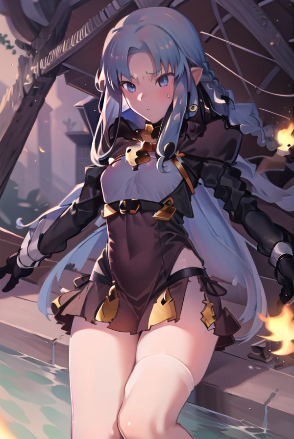 8k 壁纸,((tmasterpiece)),Royal Sister,(White waist-length hair),God of the gods,dominate,Darkness and evil,There was a red mist around her,(Bare legged),Handsome,Black booties,Black Empire uniform,(high and cold),small detailed, Ultra detailed, Best quality, iintricate, (Close up),Sit with your legs bent,(Sit on a huge machine platform),Thin leg,Floating black tones,(Behind him is a huge war machine),(The final showdown),(Swarm machine background),Line break timeline,Mechanical tentacles,