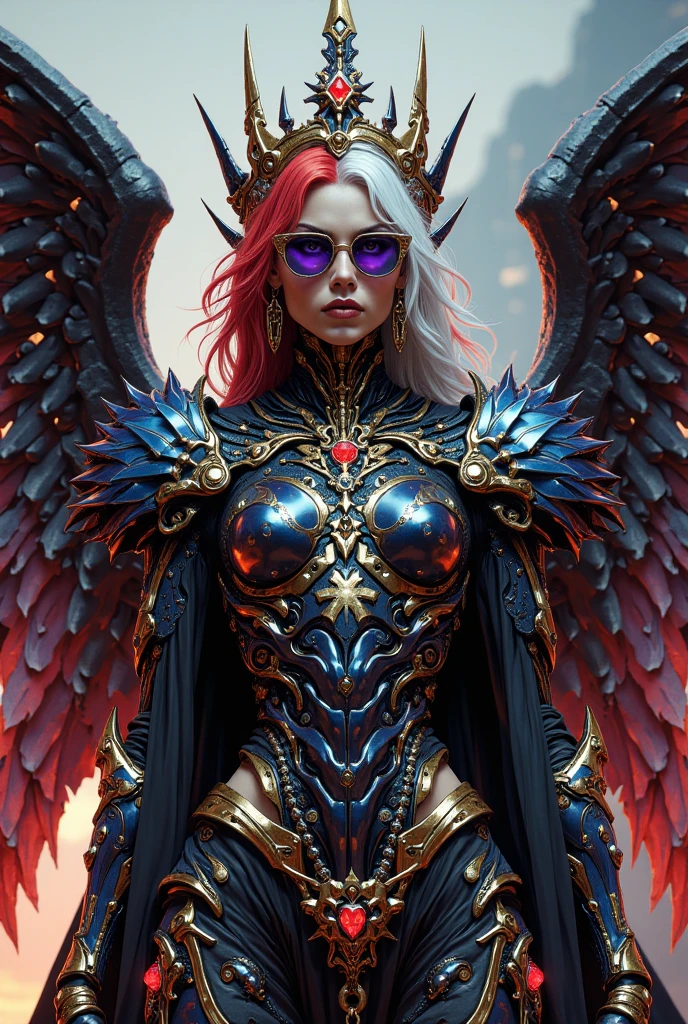 score_9, score_8_up, score_7_up, score_6_up, score_5_up, score_4_up, beautiful gorgeous harley quinn as an armored warrior, brilliant holy feathery wings, holding gleaming glowing sword, ancient cathedral in background, concept art, digital art, realistic, <lora:angeles:1> <lora:RPGJesterXL:1> <lora:add-detail-xl:1> <lora:crystalz:1> <lora:WowifierXL-V2:1> <lora:breastsizeslideroffset:1>  <lora:skin_slider_v1:1>