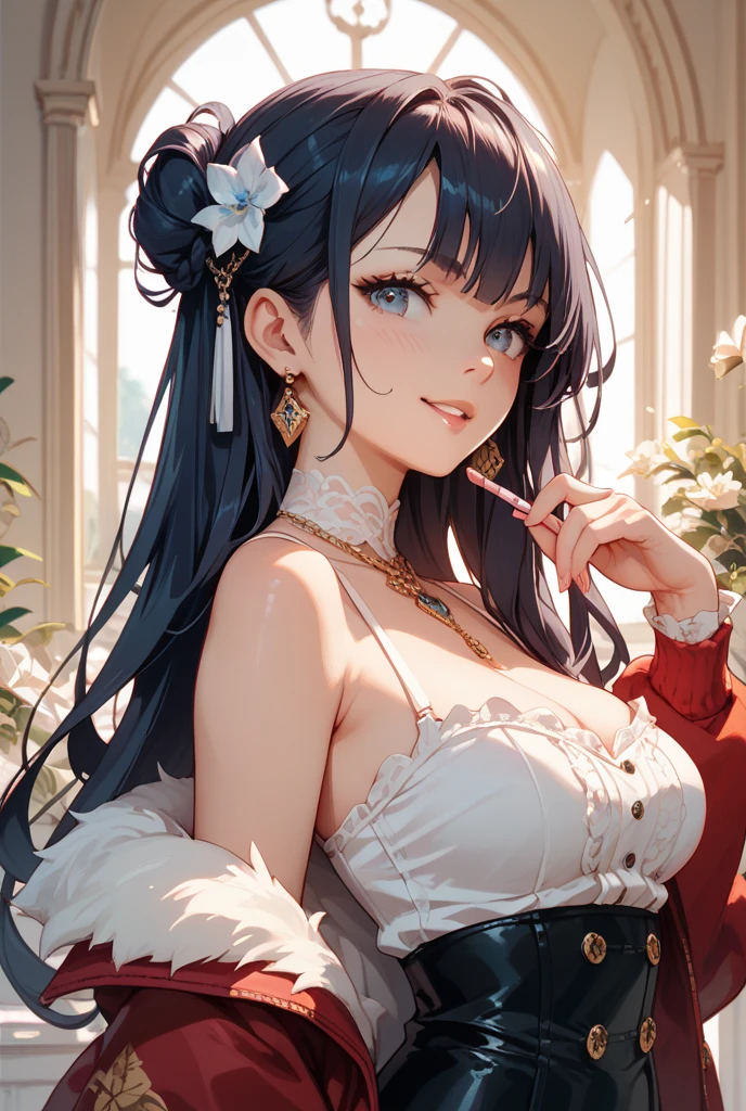 <lora:azuma_soft_voice_of_spring:0.8>,\(soft_voice_of_spring\), chinese_clothes,smile,  indoors, sitting,, masterpiece, best quality, extremely detailed face, sharp details, high contrast,