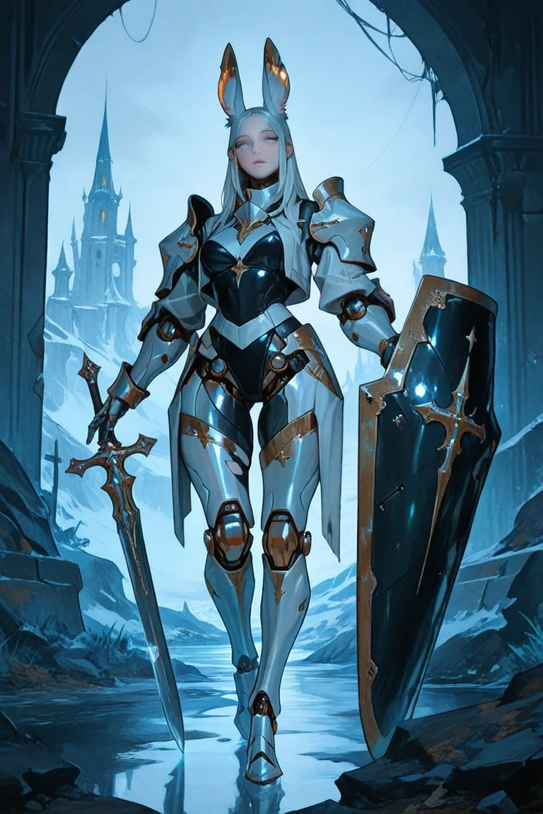 ((anime:1.2), exceptional, best aesthetic, new, newest, best quality, masterpiece, detailed:1.2),
1girl, paladin knight in snow in front of a castle, Mandy Jurgens, moody, high contrast, vibrant colors, dark fantasy, 8k, ultra detailed