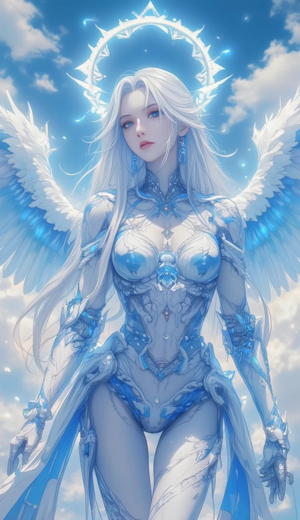 ((top-quality))、((​masterpiece))、(detaileds)、seductive succubus、Fantastic beauty、Perching on the clouds、(fantasy illustrations:1.3)、a captivating gaze、Pose Seductive、Delicate wings、Otherworldly charm、mystical sky、 (By Luis Royo:1.2)、(Yoshitaka Amano:1.1)、Moon Night、Soft colors、(detailed cloudscape:1.3)、(hight resolution:1.2)Complex 3d rendering ultra detailed beautiful porcelain profile female android face、cyborgs、roboticparts、150mm、Beautiful studio soft lights、Rim Light、Vivid details、luxuriouscyberpunk、Ren Hao、surrealistic、Anatomical、face muscles、cable electric wires、microchips、elegent、beatiful backgrounds、octan render、HR Giger Style、8K、top-quality、​masterpiece、illustratio、extremely delicate and beautiful、A highly detailed、nffsw、unification、wall-paper、（realisitic、Photorealsitic：1.37）、magnifica、Finely detailed、​masterpiece、top-quality、Official art、Highly detailed ticker Unity 8K wallpapers、absurderes、incredibly absurdness、机器人、Silver Halmet、full body Esbian、sitting on、the skin is transparent and white,,,、the skin is white and beautiful、legs are thin and beautiful、high-heels、
