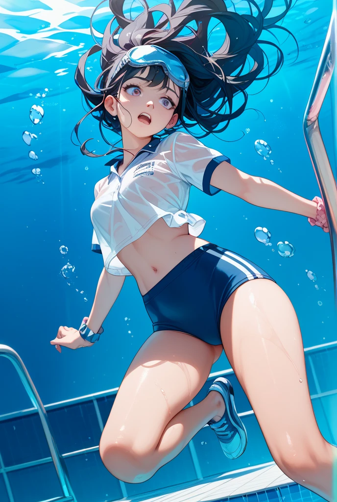 "(perfect masterpiece:1.2), (highest quality:1.2), stunning face,  uniform, mature and chubby, Big eyes, compensate, long and luxurious eyelashes, lip whole, irresistible charisma.",Maid clothes,belly button,(((boy))),(((very short hair))),腹logic,raised his arms,micro swimwear,NSFW,(((logic))),sailor suit，nsfw