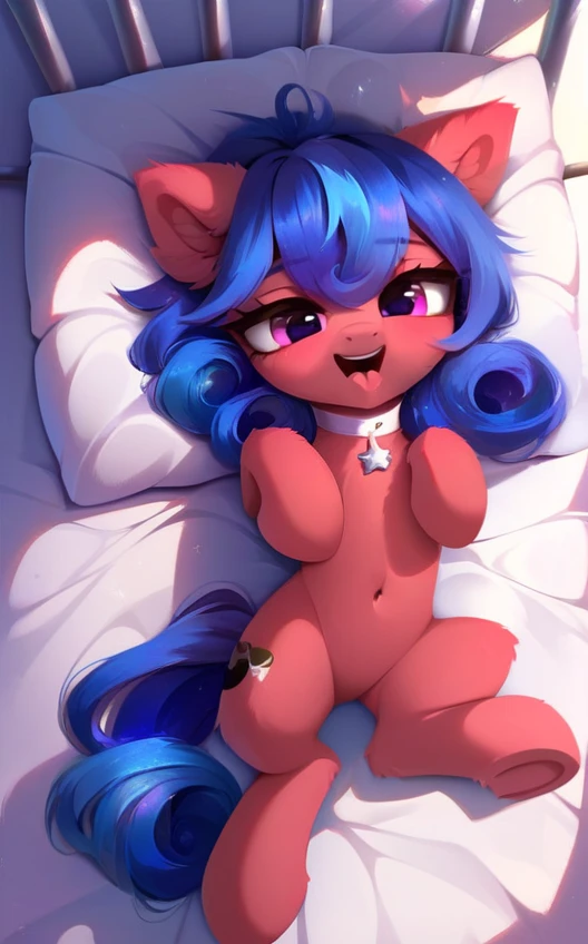 feral pony, portrait, ((bedroom)), (masterpiece), (raytracing), (cinematic lighting), triadic lighting, High Definition, light particles, (shading), ((((smooth dark gray fur)))), pinkish red glowing clear eyes ((shiny fur pony body)), (((glowing clear pinkish red eyes))), ((pony)), ((long wavy black hair)), ((four hooves)) female, mare, {my little pony}, blush ((black tail)), (((cute))), (((pony))), ((sexy)) ((small radish pink highlights)) (((pony))), ((sexy)), ((clear eye's)), ((pinkish red eye colour)), ((dark grey fur color)), (((cute))), ((((realistic))) <lora:pony_maker_v10_style-000005:1>, score_9, score_8_up, score_7_up, score_6_up, score_5_up, score_4_up, (((feral pony))) (masterpiece), (raytracing), (cinematic lighting), triadic lighting, High Definition, light particles, fluffy:1, (masterpiece, best quality:1.1), ((fluffy tail)), (((perfect anatomy))), (((pony))), small body, ((filly)), cute, (((joy))), ((playing)), ((pillow fether's)), small body, ((filly))
