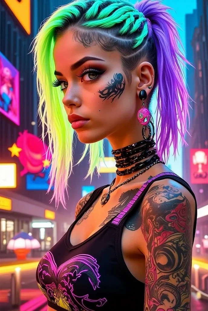 (best quality,4k,highres,masterpiece:1.2),ultra-detailed,realistic:1.37,full body shot,photorealistic Harley Quinn, pose from various angle, vibrant colors, sharp focus, dynamic lighting, detailed outfit, makeup, provocative expression, intricate tattoos, detailed facial features, elaborate props, contrasting background, cinematic composition, intense gaze, confident stance, seductive atmosphere, professional photography, studio lighting, grungy aesthetic, comic book style BREAK
Perfect anatomy.
perfect hair.
perfect breast.
perfect body.
perfect hands.
perfect face.
perfect eyes.
accurate.
anatomically correct.
BREAK
Sony A9 II and a 85mm f/1.8 GM lens.