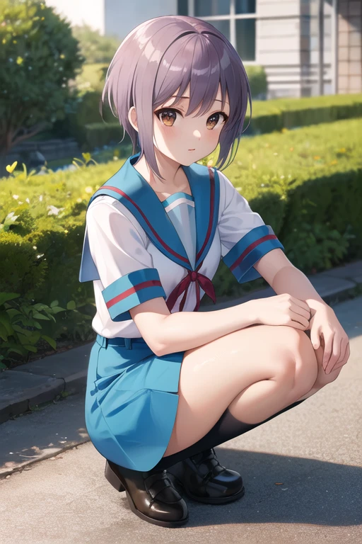 Haruna Sairenji、To Love-Ru、Blue Hair、Bobcut、Hairpins x 2、Show your forehead、high school girl、Gym suit、Bloomers、Bondage、Tied up、first round、Embarrassing、blush、(((SFW、sound、Highest quality、first-clasasterpiece、Normal body、8k、Detailed face、Ultra-precision、Normal hand、Normal finger、5Finger、Highest)))、Full body view、School、Behind the gym