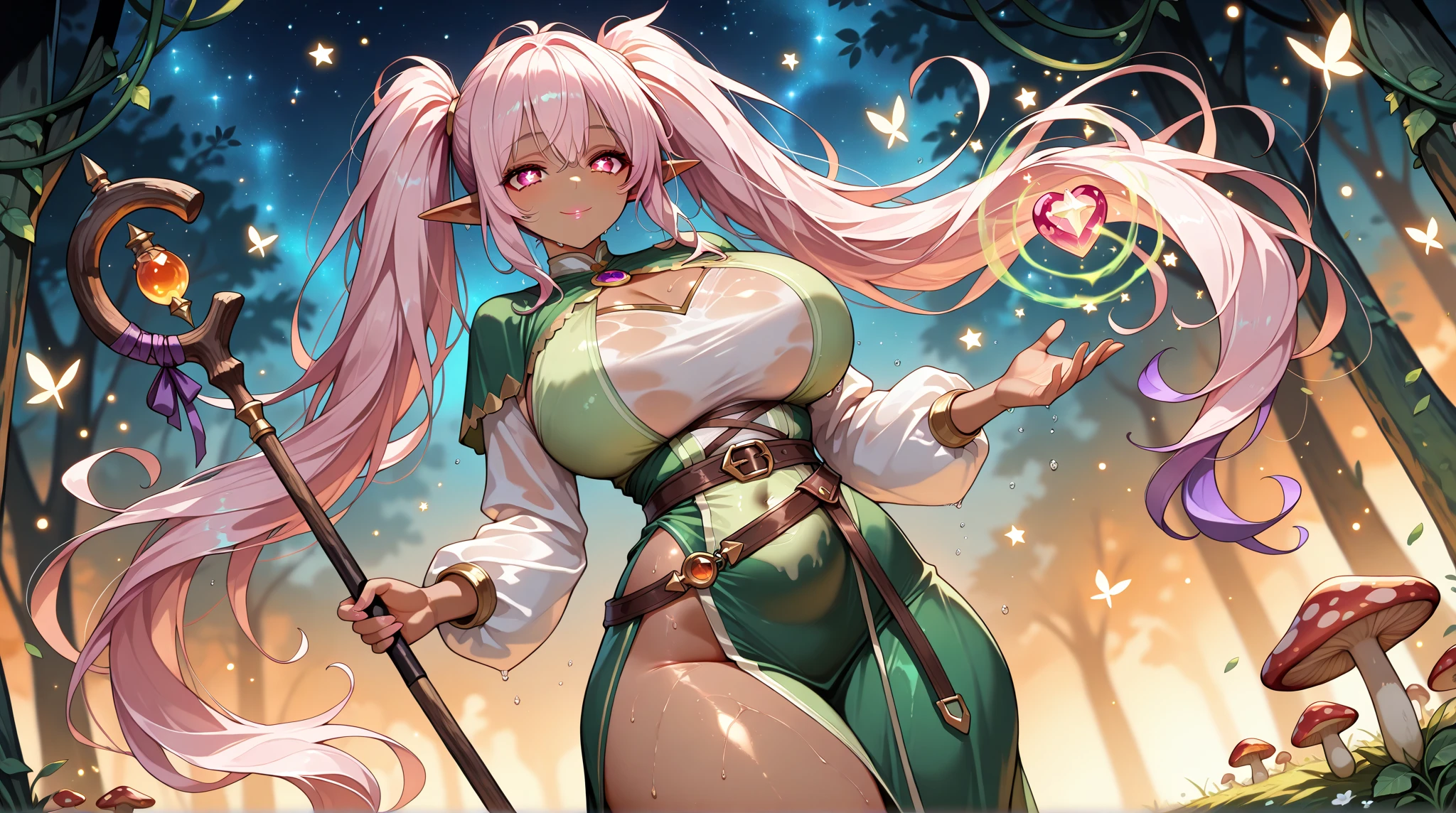 Illustration, 1girl, ((((tiki (fire emblem) )))), ((((illyasviel von einzbern)))), (((manakete))), (((fusion))), (((agglutination))), Combination, (((hembra madura))), (((manos en los pechos hipig))), (((hombros estrechos))), (((cintura estrecha))), (((They are smiling))), Cabello largo, enorme, Jardin de un castillo, (((gigantic breasts))), (((mature female))), Obra maestra, mejor calidad, ((Obra maestra)), ((mejor calidra descarrilado)), Parte superior del cuerpo, {{{agglutination}}}, Pose con las manos en las caderaira la cara de la persona))), (((mirada cara a cara))),
