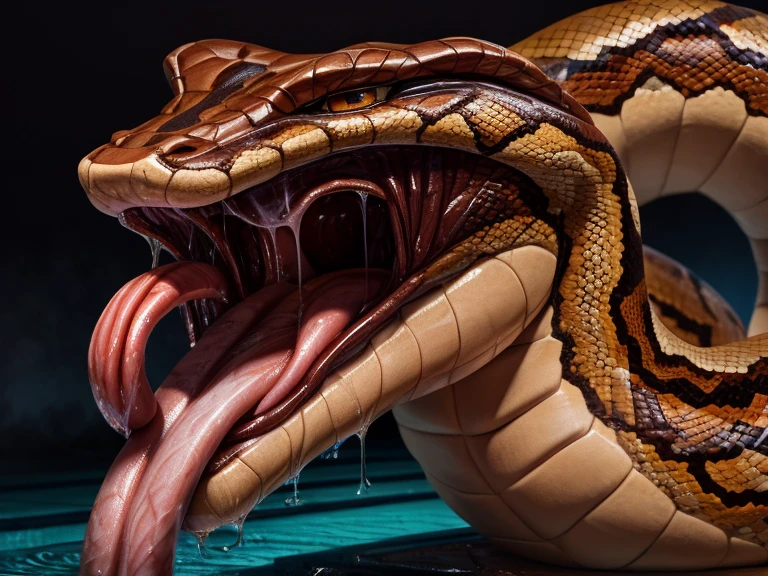 best quality, ultra realistic, protruding blood vessels, blood vessels bulge out on the penis, nj5furry, sweat drops, scalie, reptile, scar, anthro, crocodilian, male, solo, scales, hi res, crocodylid, clothing, facial scar, muscular, teeth, masturbation, erection, large penis, big dick, ejaculation, cum, cumshot, massive ejaculation, semen, anal, anal dildo, pornographic pose, fellatio, oral, blowjob myself, autofellatio, spread legs, lift legs up with hands, open mouth, crocodile tail, crocodile legs, slit, slit penis, stuff his penis in his cheeks, wet penis, hard penis, muscle penis, erect penis, long penis, sweaty, slimy, body is slimy, semen on his body, semen pool, semen pool on his body, soaked, close to penis, close, top view