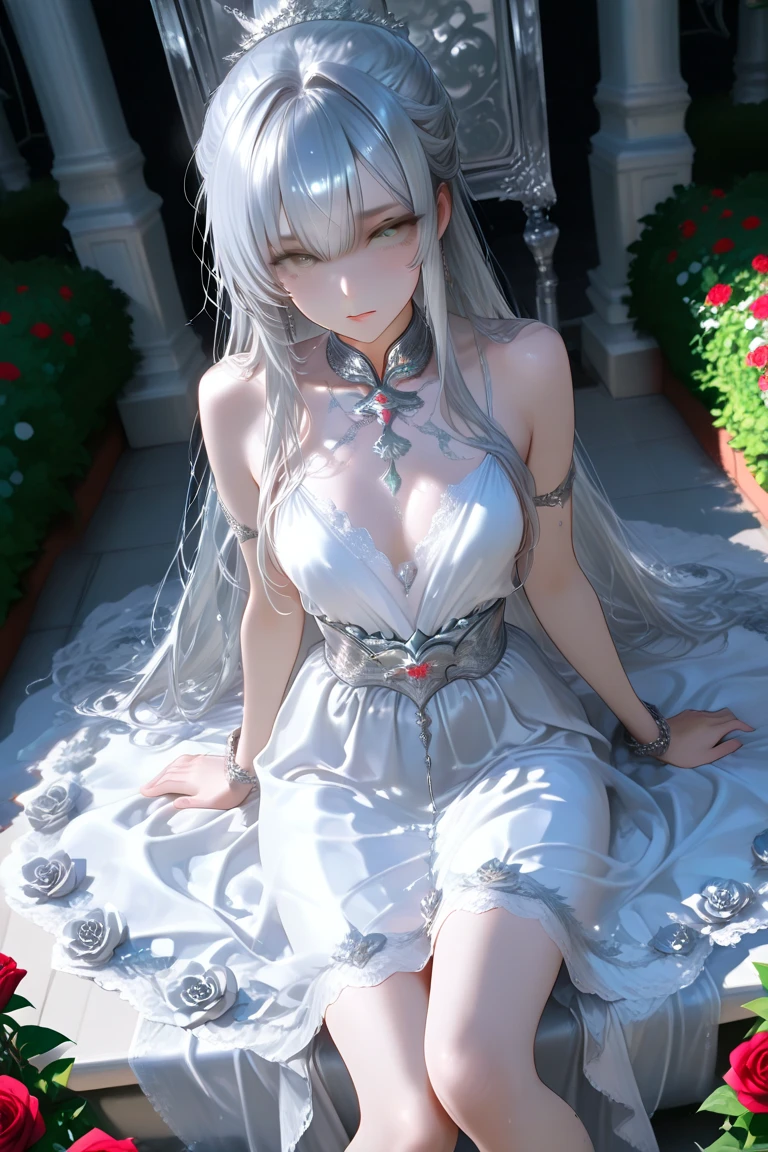 Best quality, masterpiece, high resolution, porcelain skirt, JK