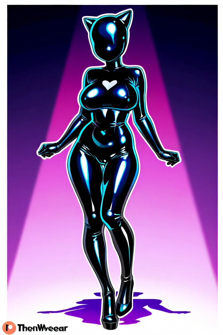 Create a detailed, full-body image of two women with translucent, glass-like bodies, captured in a tender embrace and intimate pose as they share a kiss. They are depicted in an artistic and abstract style, appearing almost like statues. Their glass bodies contain intricate, tattoo-like neon glowing designs that emit a radiant light, adding an element of allure and intimacy. The women's clothes are not separate but seamlessly integrated into their glass structure, forming part of their see-through bodies. Surround the scene with soft, ethereal lighting that highlights the glass texture and glowing designs, enhancing the dreamlike quality of the composition. Emphasize the beauty and intricacy of their forms, capturing the delicate play of light and shadow as they hold each other close
