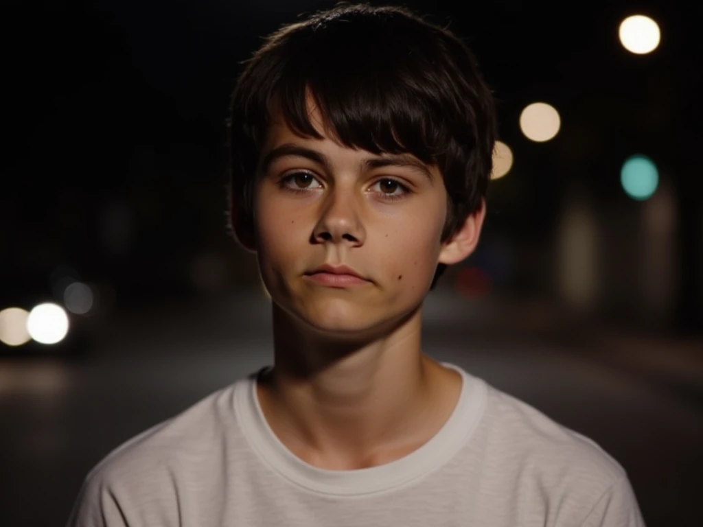 ultra high res.photorealistic:.1.4,UHD, beautiful boy, in the park, night, Distracted 