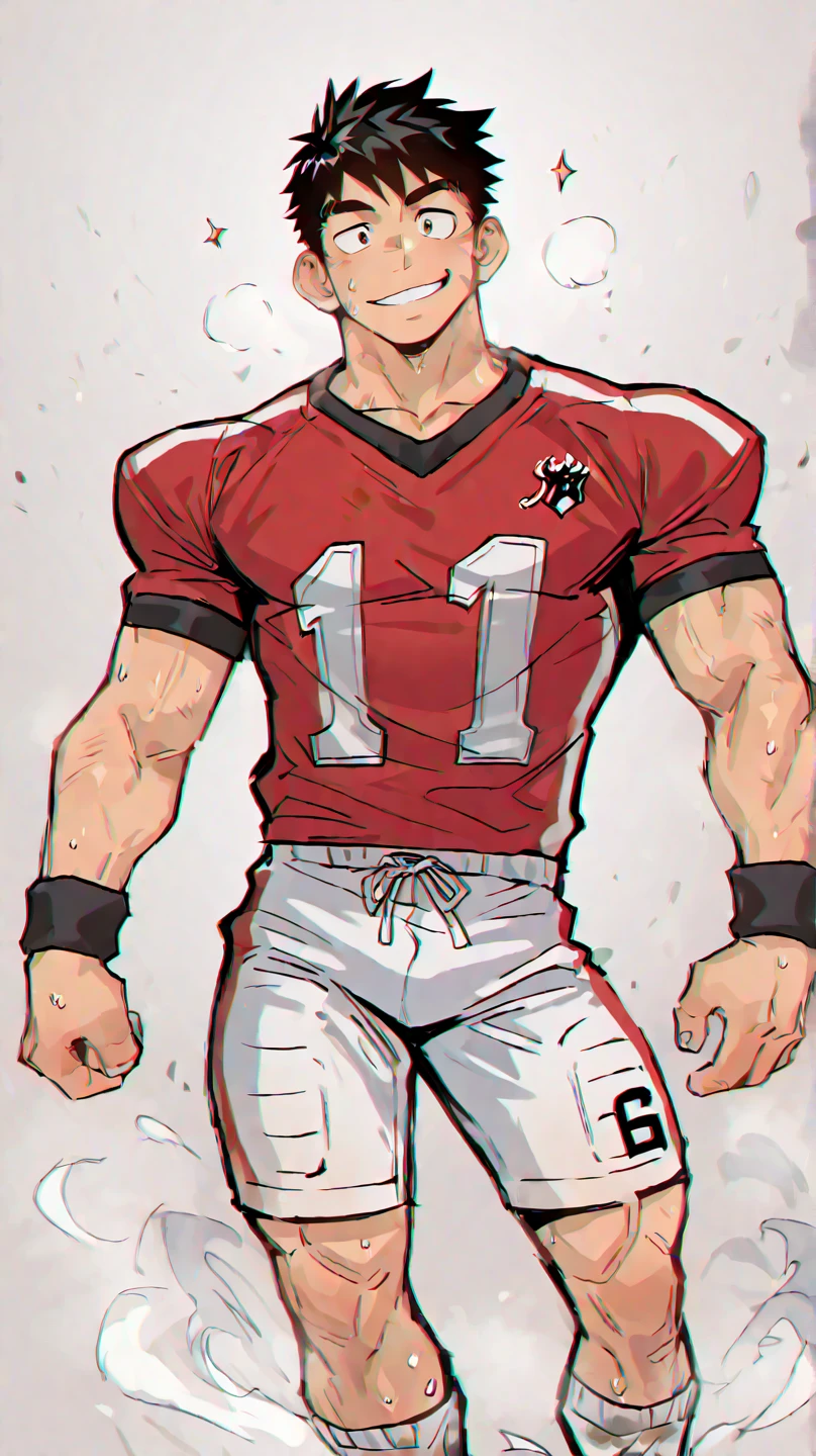 Danny Phantom, ghost, hypnosis, jock, conversion, locker room, hyper muscles, jockstrap, bro, meathead, hypnotized, brainwashed, brainwashing, big dumb jock, football. Danny Fenton is hypnotized by Dash to become another dumb football jock bro. Glowing green eyes. Hyper crotch bulge. Massive bulging crotch. Big balls. Big biceps. Big triceps. Big traps. Broad shoulders. Big meaty pecs. Big thighs. Thick glutes. Football team assimilation. "Me? On the football team? With DASH? Are you crazy?! I would–! I would—! I ... I ... WOULD LOVE TO, BRO. Why didn't you ask me sooner...?" Deep dull voice. glazed expression. dumber and dumber. Open mouth. Clothes turning into a football uniform.