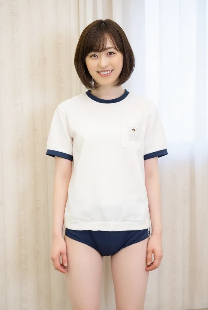 masutepiece、Best Quality、Illustration、 Ultra-detail、hight resolution、8k Wallpapers、Perfect dynamic composition,、Beautiful detailed eyes、Women's Fashion Summer、Brown Hair、Long Hair(Beautiful Large Breasts:1.3)、Natural color lip、Bold sexy poses、Smile、harajuku、20 years girl、Cute、sexy shot looking at camera、One woman、T-Shirts、ミニスカート