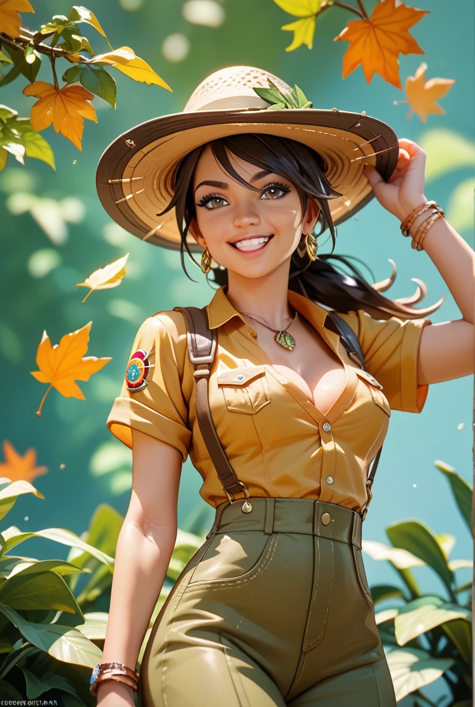 (Obra maestra),La mejor calidad,asombroso,Detalle fino.Profundidad de campo,hermosos ojos detallados, Nico Robin, 1girl,Disparo de vaquero,hembra madura,feliz,sonrisa ligera,