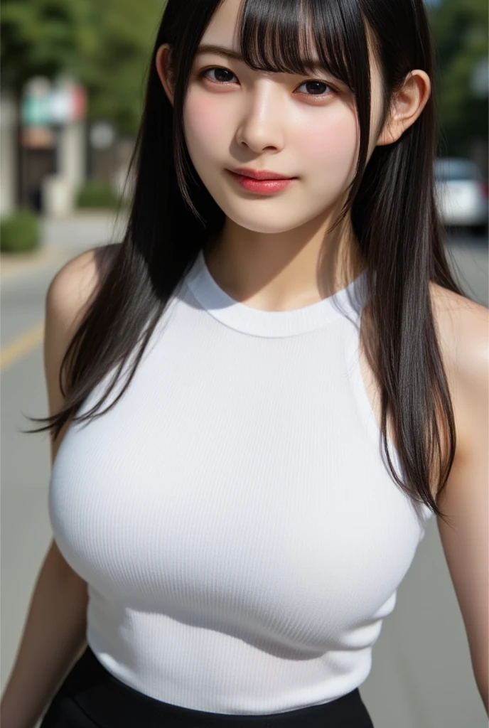 1girl standing on old wall compound,(big boobs), cleavage, (( wearing tight tshirt and short)),(characters play),looking to camera, smiling,( long black hair),(perfect fingers),(perfect blue eyes),masterpiece collection,(old compound wall),random posing,( closeup camera view),high resolution, highly detailed,