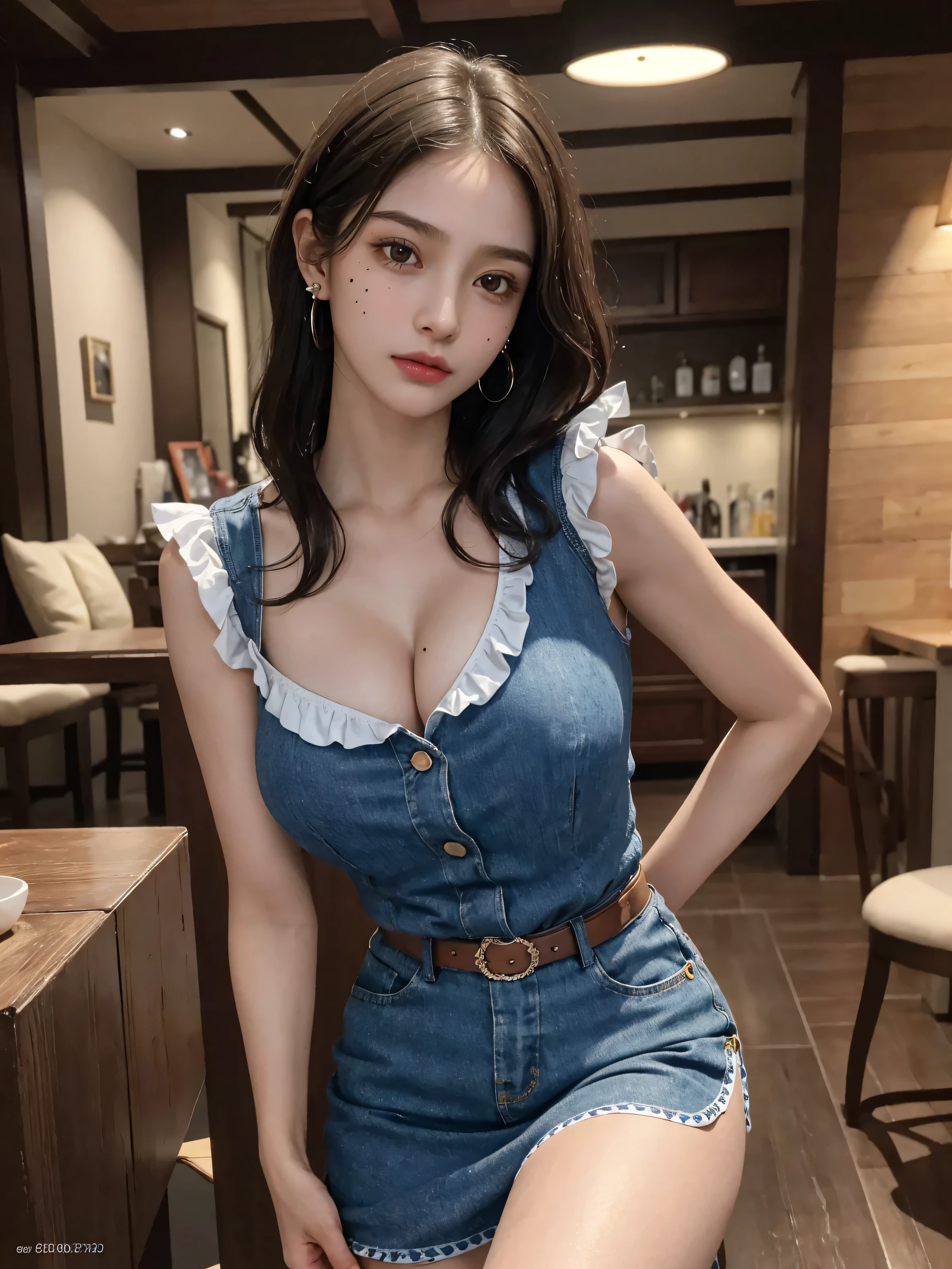 (masterpiece,Highest quality,High resolution,Realistic:1.2),(One Girls' High School:1.2), (She is wearing a white button-up shirt and a very short pleated skirt with a plaid pattern。, A little bit of pure white panties is visible.:1.2),(Smiling with teeth showing and eyes narrowed:1.3),(Wavy medium long hair, Her hair color is high tone with white mesh.., Gal Makeup:1.3),(Beautiful woman'hand of:1.3),(Reduce exposed skin,Belly not exposed:1.2),(Cowboy Shot:1.5),(16 year old Japanese female:1.2),(Clothes that look good:1.2),(School corridor:1.3), (Camel Toe:1.3), (Big Ass, Thick thighs:1.2), (A is a view from below:1.4)