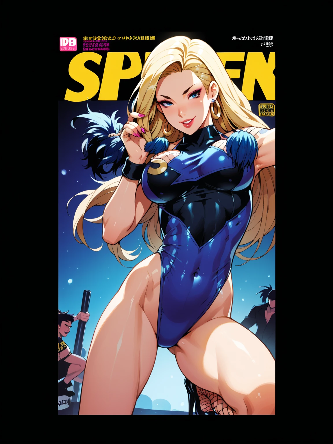 nsfw, (dark magician girl:1.05), suspendedonpenisms, (blush:0.95), masterpiece, 1girl, 1boy, best quality, detailed face, covered breasts, facing viewer, blonde hair, blue headwear, sex_from_behind, (dangling legs, torso grab:1.1), midriff, ribs, male [orc:demon-monster:0.15], full body view <lora:murkysSuspendedOn_1:1> <lora:darkMagicianGirlLora_1:0.4>