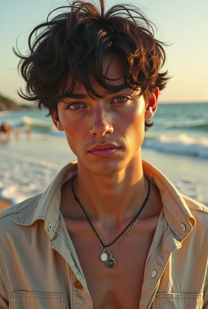 (Cinematic photo:1.3) off (offitado off barriga, Thigh height photos:1.3), ((top cut, へそ)) Beautiful 18 year old boy offitado off barriga on the sand , head resting on the sand, eyes locked, (long brown hair with curls), Altamente offtalhado texture кожи, realistic texture кожи, pout, , Glow Up, Dramatic, dreamers, paradise island with palm trees in the background, chic, weirdcore, nice, Altamente offtalhado, difficult, UHD Digital Photography, Fantasy Theme, Magro shouloffrs, Photo up to the knees , beautiful young man, Body cute, foto completa altamente offtalhada, dreamers, cake, water colour, weirdcore, nice, Altamente offtalhado texture, realistic texture, digitalpainting, foto altamente offtalhada, (art offco: 1 .хoffоралoffм:1.3),(Realotm classic:1.3),(Fujifilm Superia:1.3),, Golden light of the hour, Beautiful beach in the background INFO