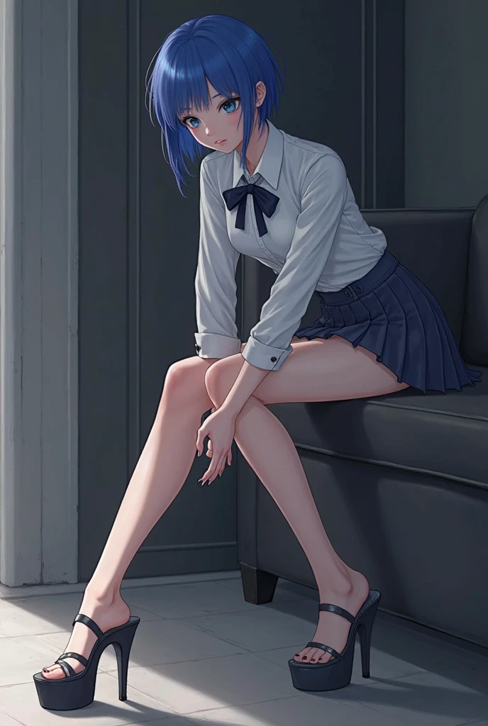Realistic image of woman accidentally pissing in her bed