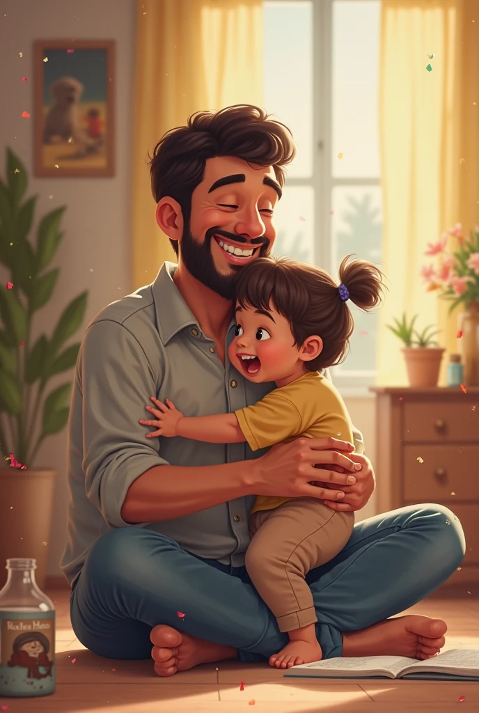 Mohammad with six year old Ayesha