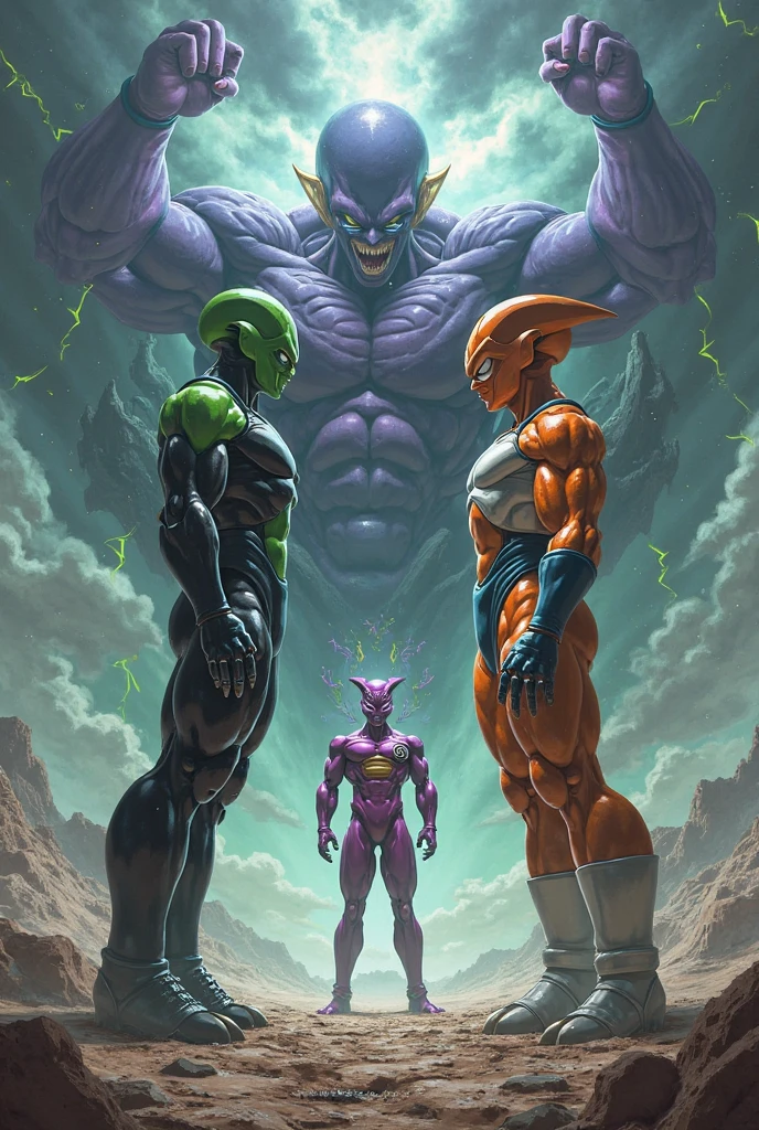 1boy, perfect_cell, full_body, masterpiece, grin, front_view <lora:perfectCellDragonBall_v10:1> NOTE: The face was inpainted.