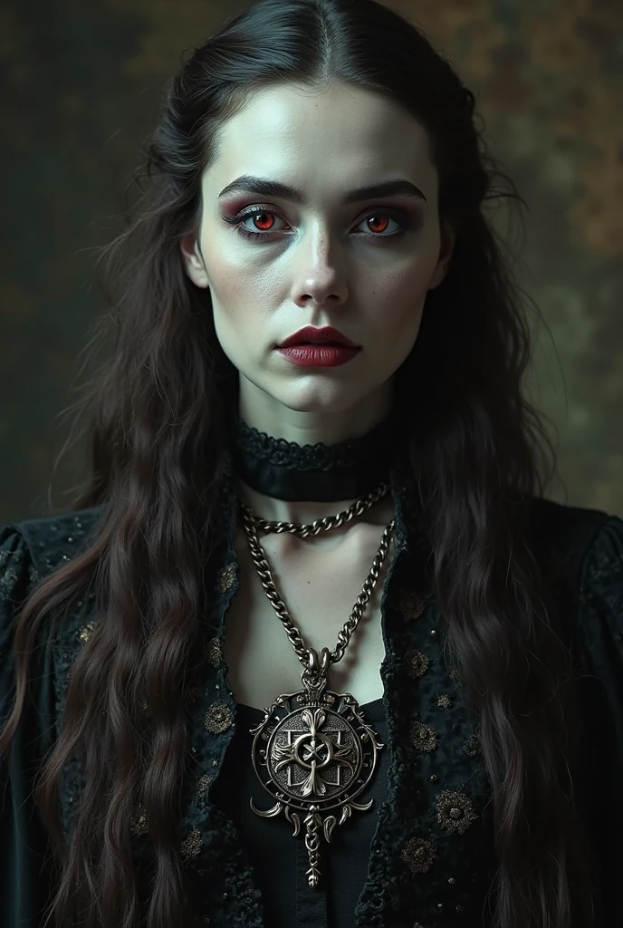 Vampires with fangs。